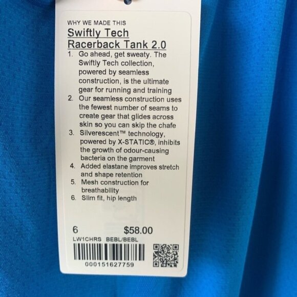 lululemon athletica Blue Tank Top - Picture 6 of 8